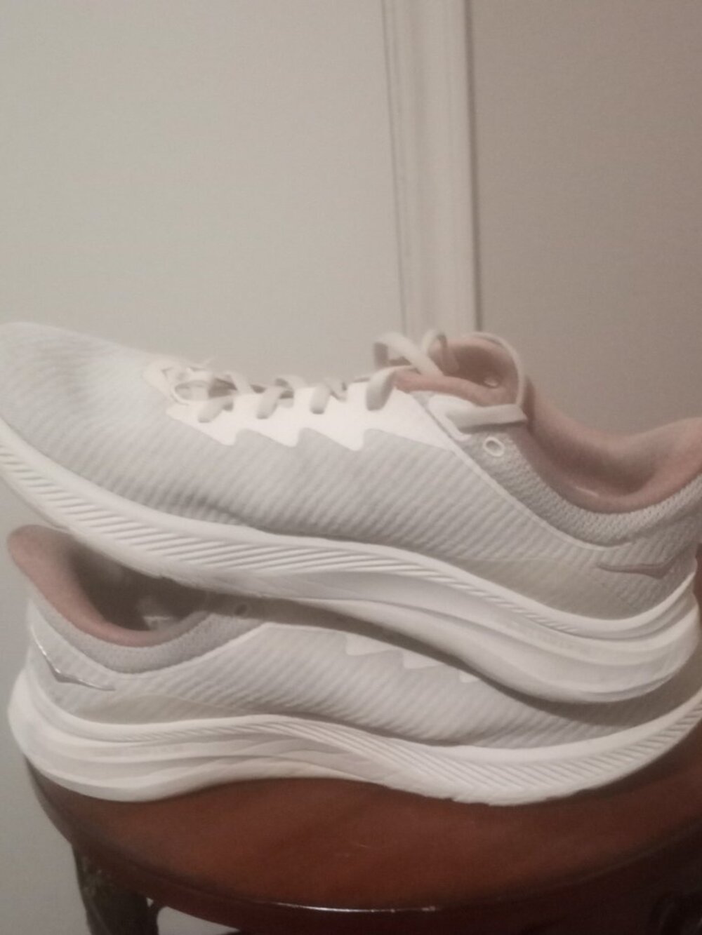 Hoka One One Solimar Shoes Womens Size 11B Beige Pink Running Sneakers Low Top - Picture 11 of 12